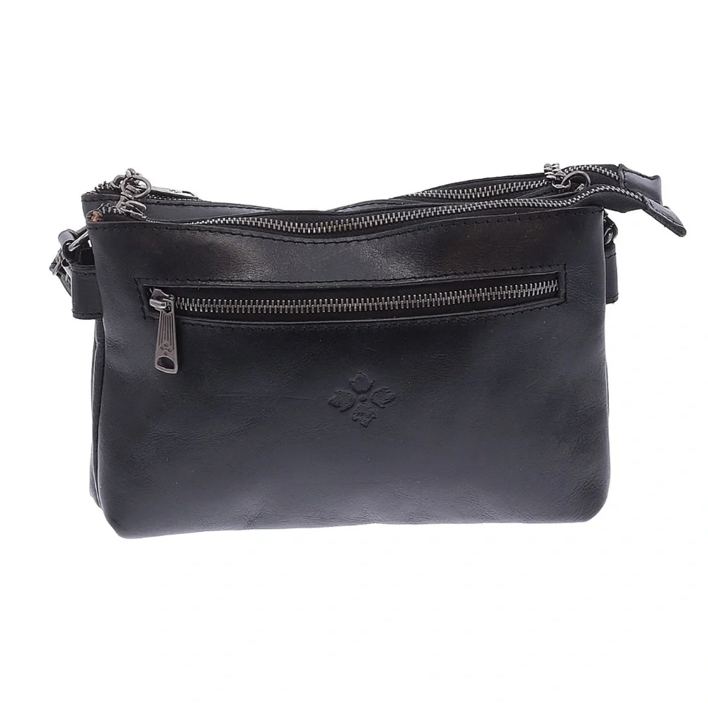 🛑SOLD🛑 Patricia Nash Black Leather Shoulder Bag with Chain Strap - Picture 13 of 15